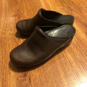 Dansko Brown Sonja Open Back Clog